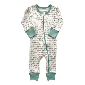 Organic Cotton L/S Zippy - I Love You