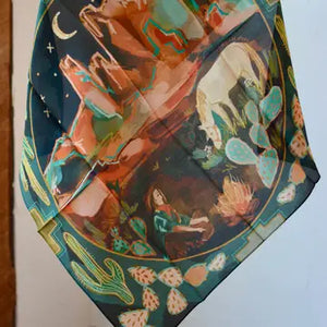 Western Wild Rag Scarf - Tirzah Lane Art