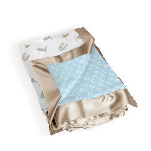 Reversible Baby Blanket Howdy Partner - JuJuBe