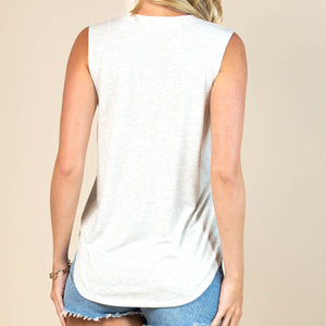 Women's Aztec Graphic Sleeveless Top - Avery