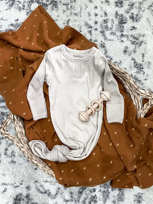 Baby Knotted Gown - Boho + Babe