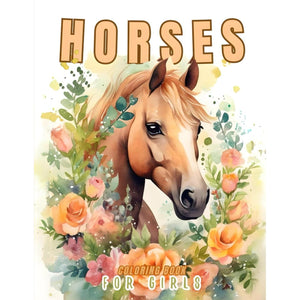 Horses Coloring Book for Girls