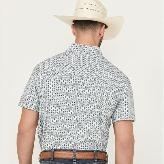 Men's Geo Print Performance Shirt - Panhandle Slim