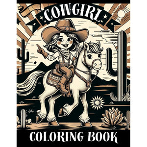 Western Cowgirl Adventure Coloring Book