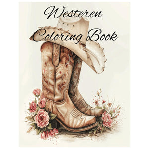 Adult Western Coloring Book