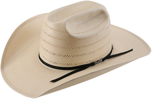 Vented Solid Weave Ivory Straw - American Hat Co.