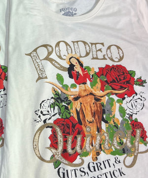 Guts Grit & Lipstick Tee - Rodeo Quincy