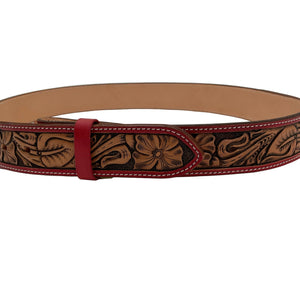 Hamley Floral Combo Straight Belt - Hamley Saddle Shop
