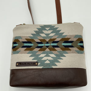 Large Wool Crossbody Purse - Puddle City Craft