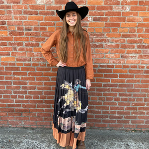 Western Cowboy Skirt - Lucky & Blessed