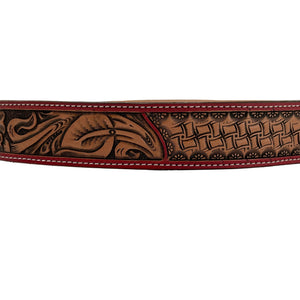 Hamley Floral Combo Straight Belt - Hamley Saddle Shop