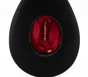 7X Black Top Hand Felt Hat - Rodeo King