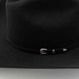 7X Black Top Hand Felt Hat - Rodeo King