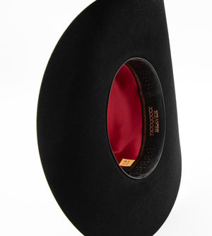 7X Black Top Hand Felt Hat - Rodeo King