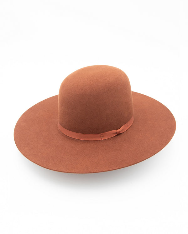 7X Rust Open Crown Hat - W. Alboum Hat Co.