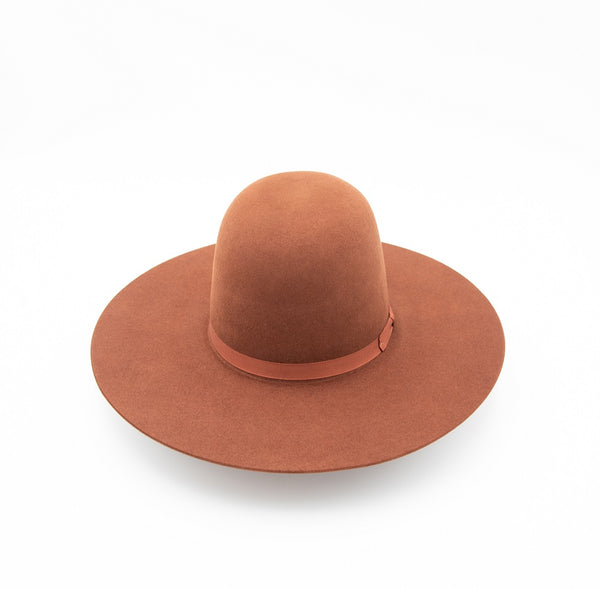 7X Rust Open Crown Hat - W. Alboum Hat Co.