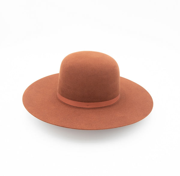 7X Rust Open Crown Hat - W. Alboum Hat Co.