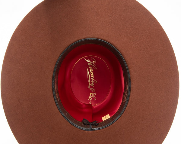 7X Rust Open Crown Hat - W. Alboum Hat Co.