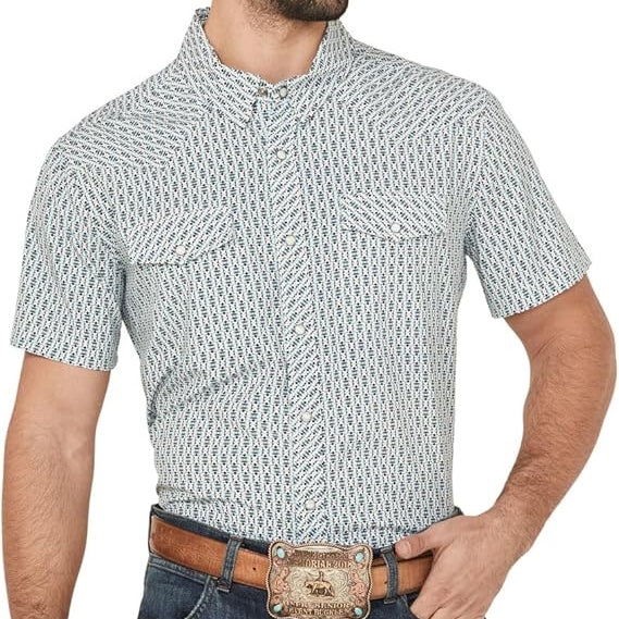 Men's Geo Print Performance Shirt - Panhandle Slim
