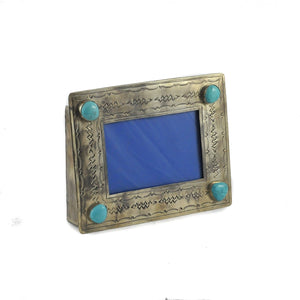 Silver Frame with Turquoise - J. Alexander Rustic Silver