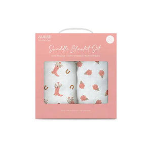 Bloomin' Boot Swaddle Blanket Set - JuJuBe