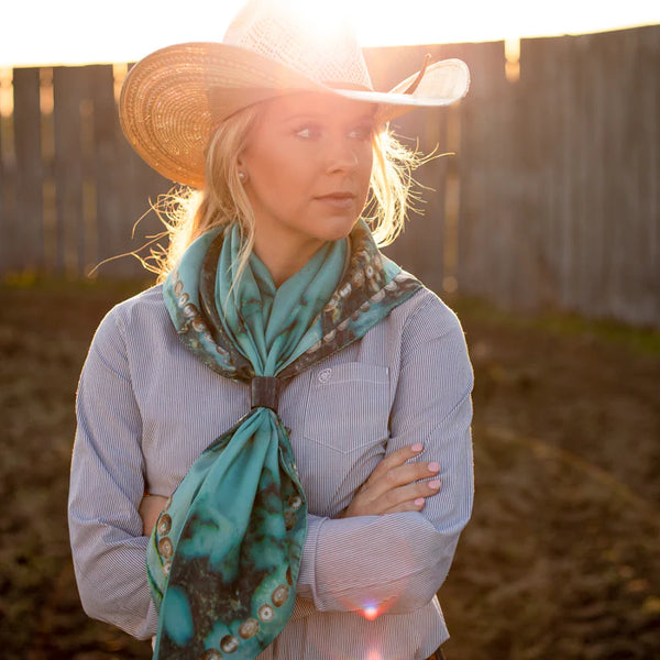 Kingman Turquoise - Fringe Scarves