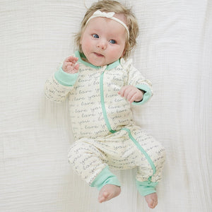 Organic Cotton L/S Zippy - I Love You