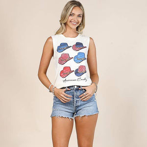 SHILOH AMERICANA HATS SLEEVELESS TOP - Avery