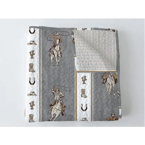 Marshall Western Cowboy Baby Blanket - Ida Mae Home