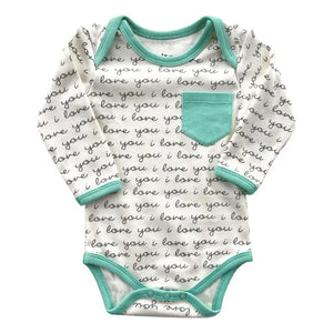Organic Cotton L/S Bodysuit - I Love You