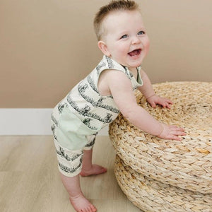 Organic Cotton Sleeveless Romper - Billie & Kid