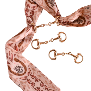 Snaffle Bit Twill Scarf Slide - Tirzah Lane Art