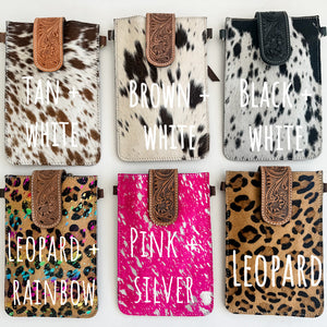 Haydee Tooled Phone Crossbody  - Boho Ranch Shop