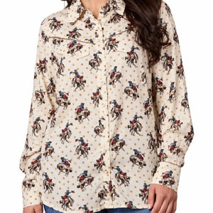 The Buckaroo Betty Pearl Snap - Cotton & Rye