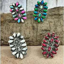 Multi Stone Ring- Nizhoni Traders LLC