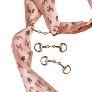 Snaffle Bit Twill Scarf Slide - Tirzah Lane Art