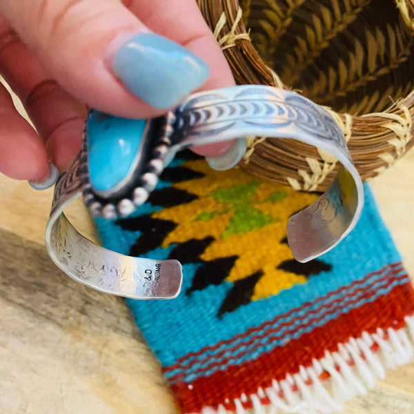 Navajo Turquoise Bracelet- Nizhoni Traders LLC