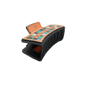 Hamley Western Leather Hair Clip 4" - Hamley Saddle Shop