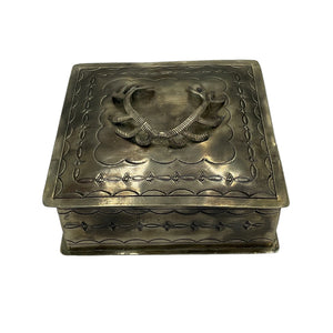 Stamped Square Antler Box - J. Alexander