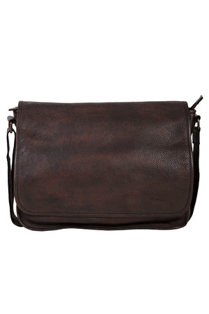 Leather Messenger Bag - Scully