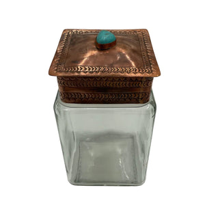 Copper Lid Glass Canister - J. Alexander