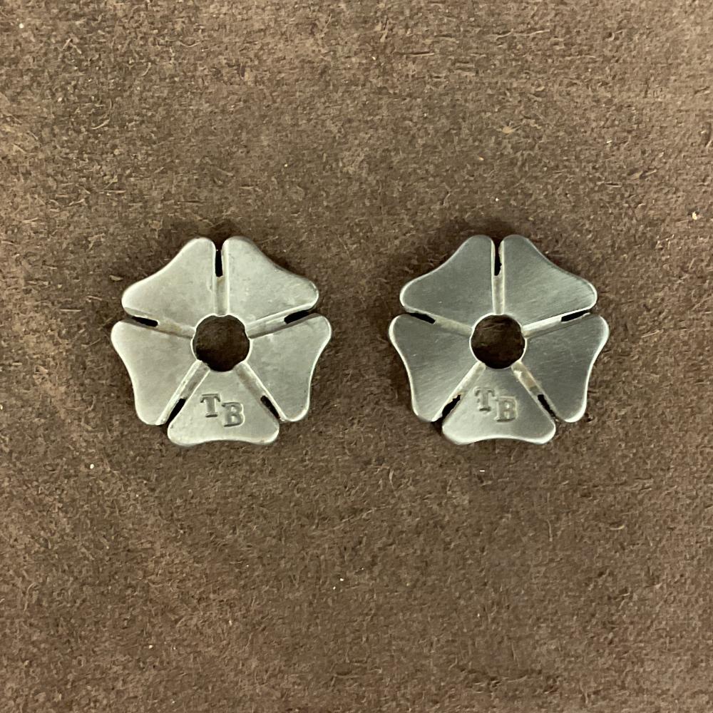 Set Di 2 Stelline Per Sprone 7/8" | Cloverleaf Ricambio Acciaio Antico - Foto 1