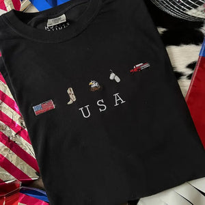USA Essentials Tee - The White Stitch