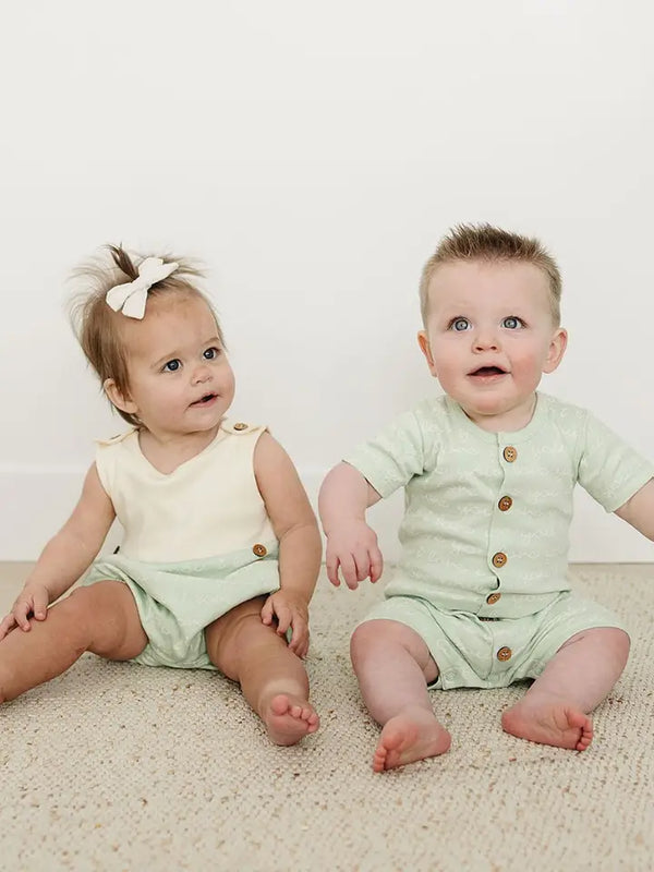 Organic Cotton Bubble Romper - Cat & Dogma