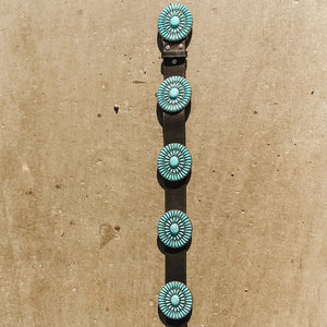 Large Turquoise Stone Concho Belt - Lucky & Blessed