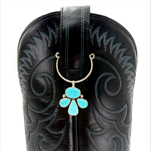 Boot Charm - Violet and Stone