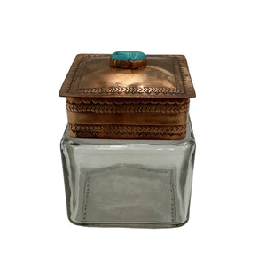 Copper Lid Glass Canister - J. Alexander