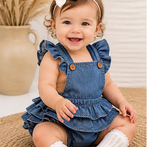 Bluebell Ruffle Bubble Romper - Cotton & Rye