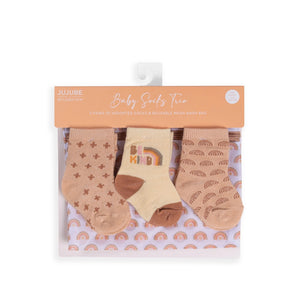 Baby Socks Trio Be Kind Rainbows - JuJuBe