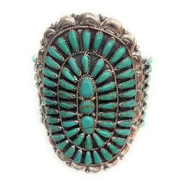 Navajo Statement Turquoise Cuff - Nizhoni Traders
